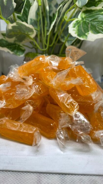 Orange fruit jelly