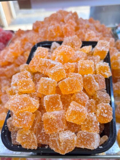 Orange jujubes candy