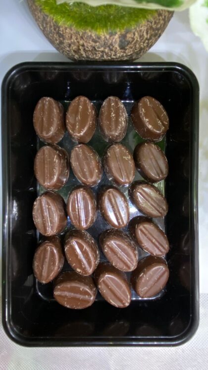 Milk, brown chocolate